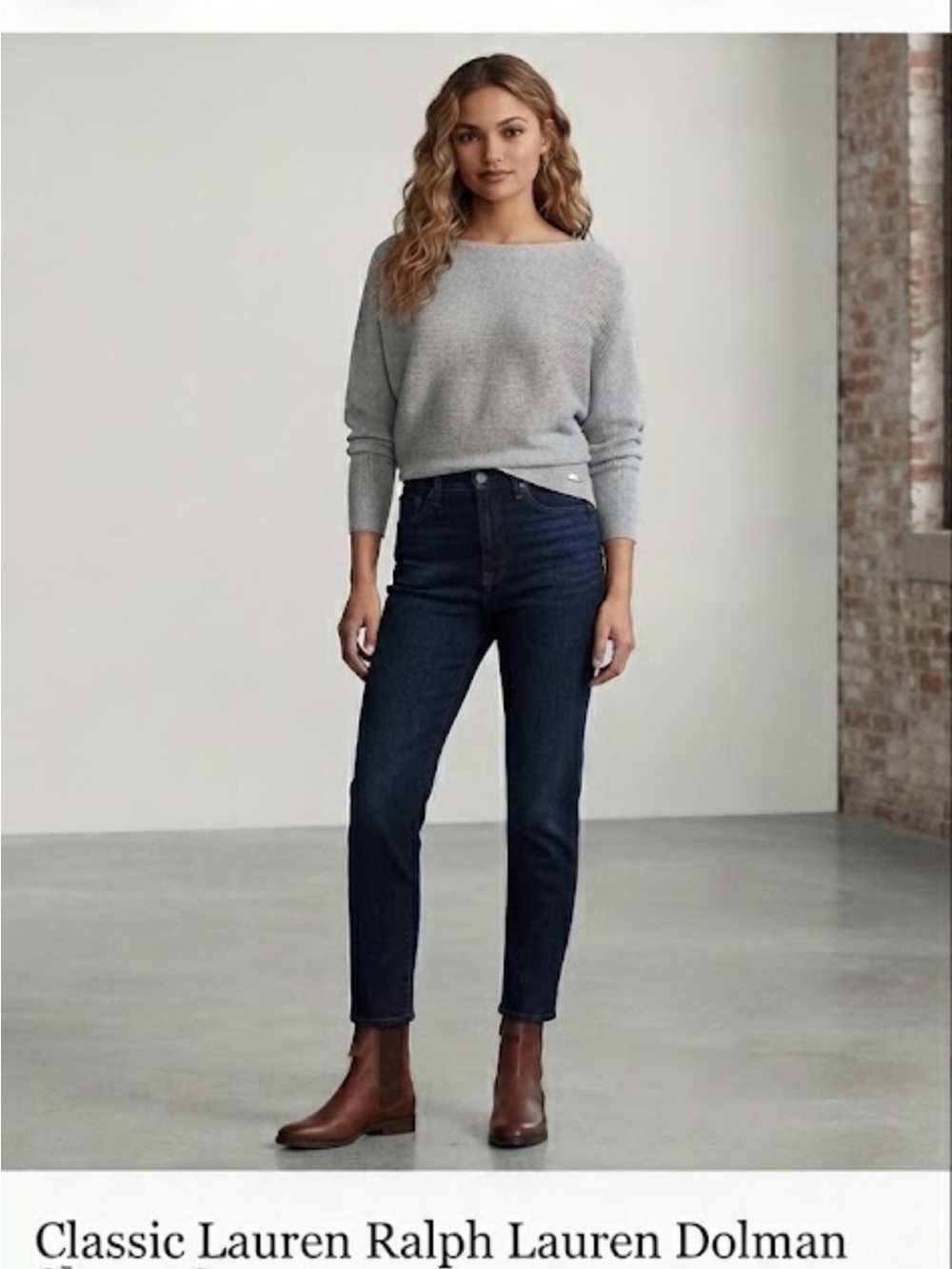 Ralph Lauren High-Rise Dark Indigo Straight Jeans